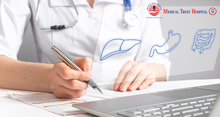 Best Gastroenterologists in Kochi writing prescription for medicine 